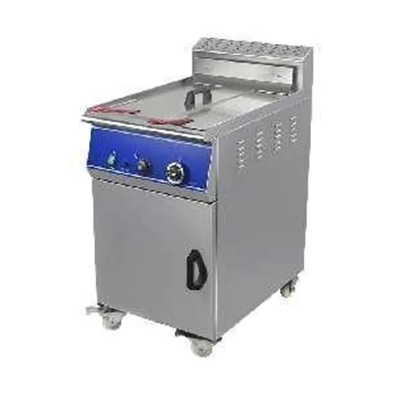 Penggorengan Komersial Gas Alam/LPG Berdiri Stainless Steel