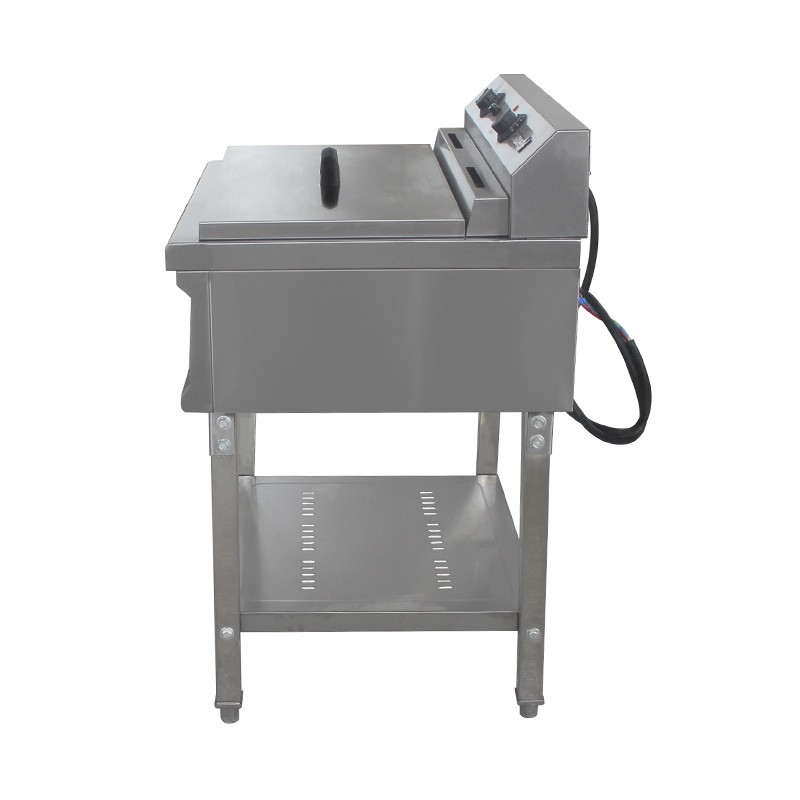 Penggorengan Berdiri Komersial Listrik Stainless Steel Kaki yang Dapat Dilepas