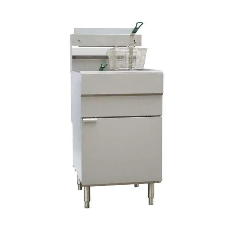 Penggorengan Komersial Gas Alam/LPG Berdiri Stainless Steel