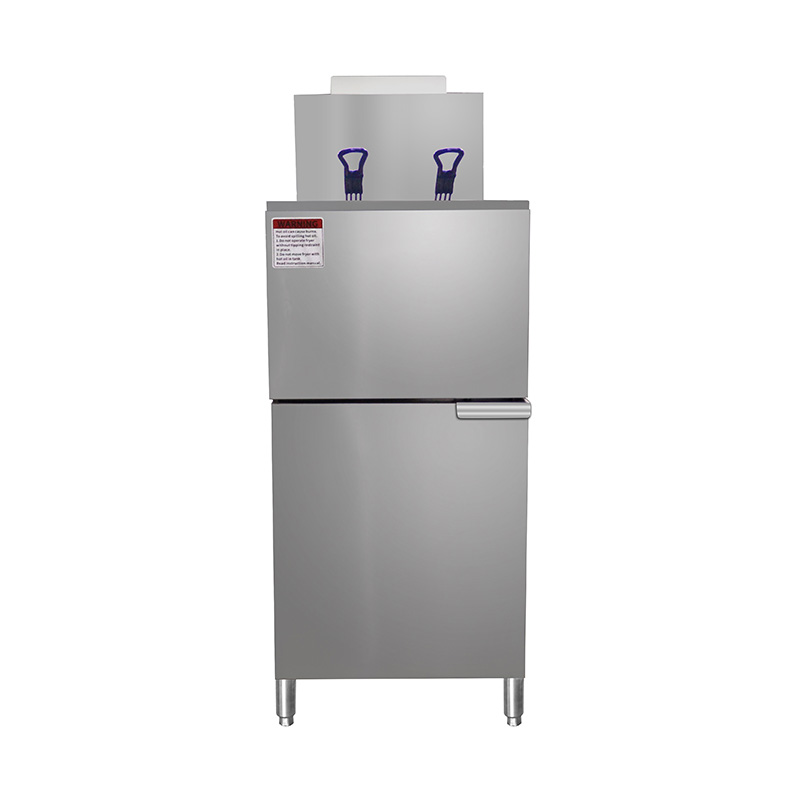Penggorengan Komersial Gas Alam/LPG Berdiri Stainless Steel