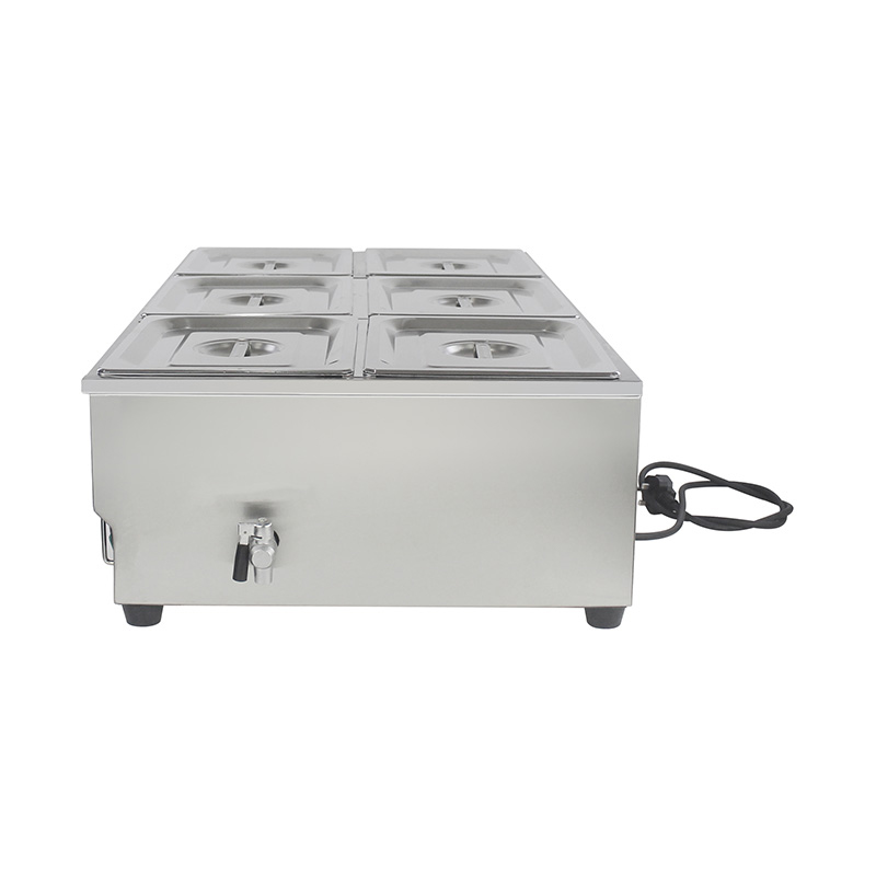 Mesin Bain Marie Listrik Komersial Stainless Steel Dengan Pemanas Immersion
