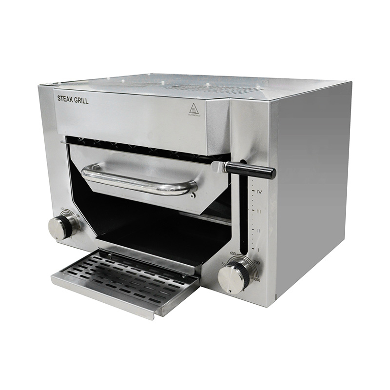 Mesin Dapur Panggangan Kontak Steak Listrik Komersial Stainless Steel
