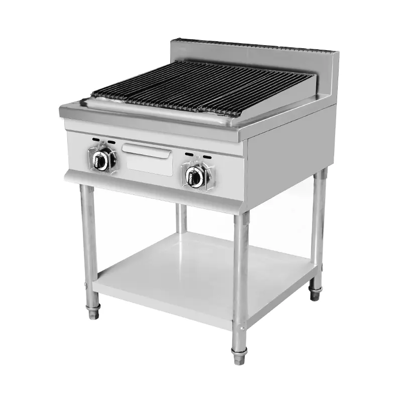 Mesin Dapur Luar Ruangan Dalam Ruangan Gas Alam/LPG Lava Rock Grill