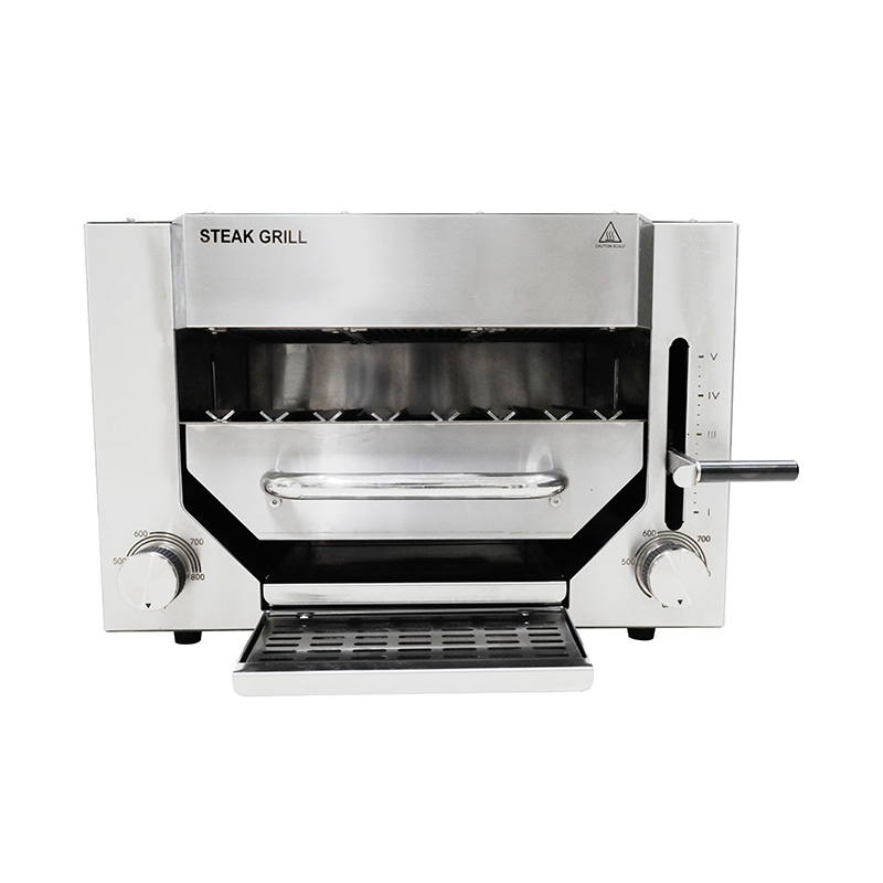 Mesin Dapur Panggangan Kontak Steak Listrik Komersial Stainless Steel
