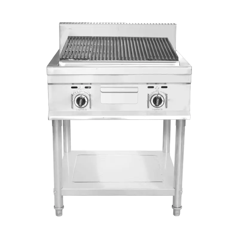 Mesin Dapur Luar Ruangan Dalam Ruangan Gas Alam/LPG Lava Rock Grill