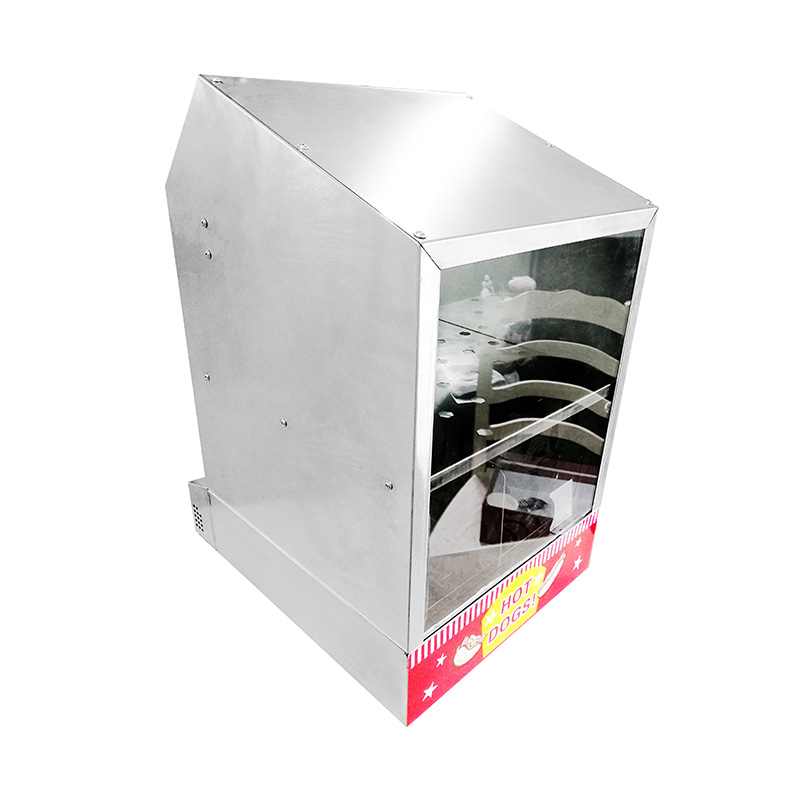 Mesin Penghangat Hot Dog Dapur Komersial Stainless Steel