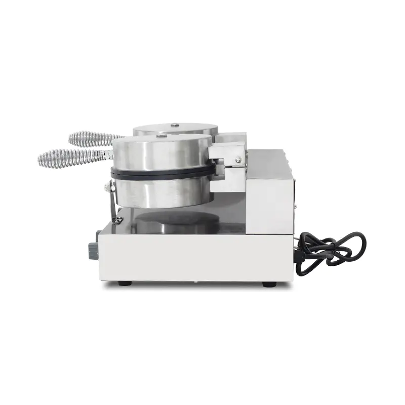 Mesin Pembuat Wafel Listrik Restoran Komersial Stainless Steel