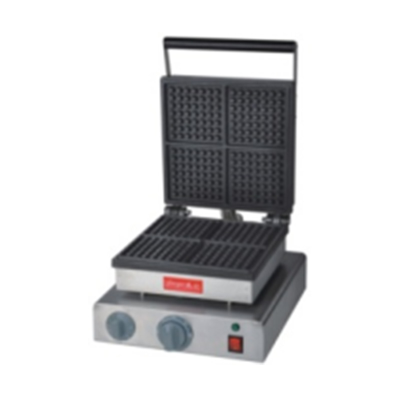 Mesin Pembuat Wafel Listrik Restoran Komersial Stainless Steel