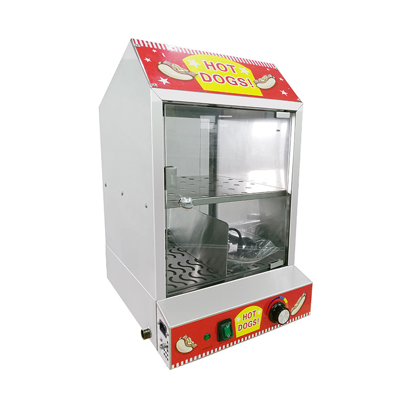 Mesin Penghangat Hot Dog Dapur Komersial Stainless Steel
