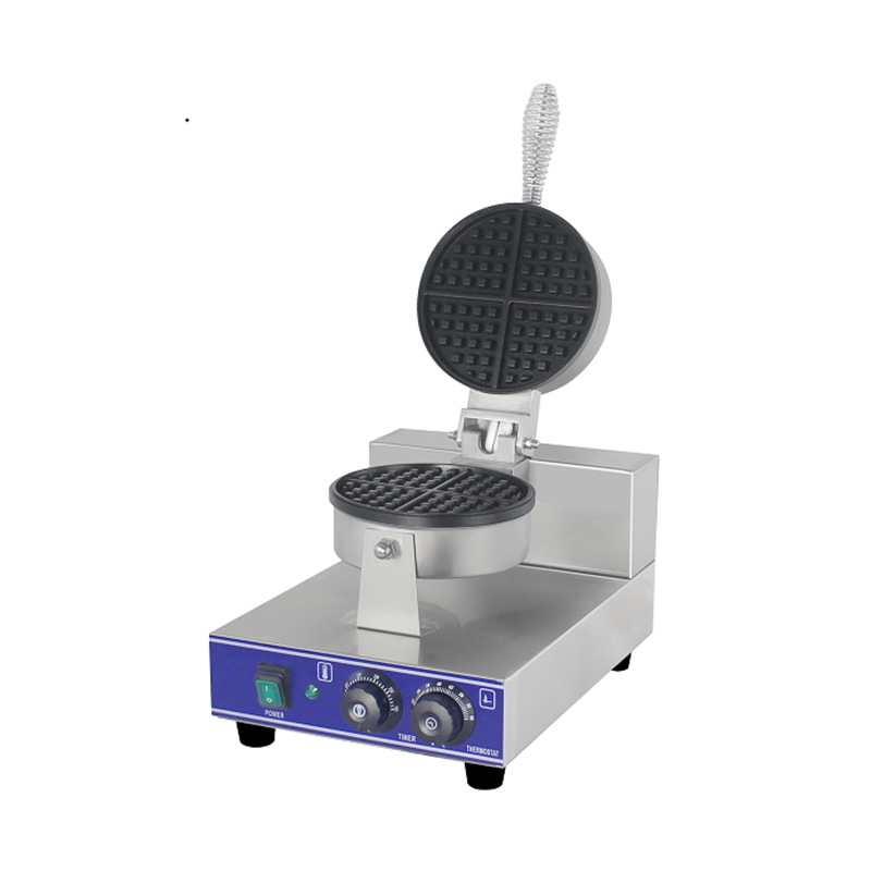 Mesin Pembuat Wafel Listrik Restoran Komersial Stainless Steel