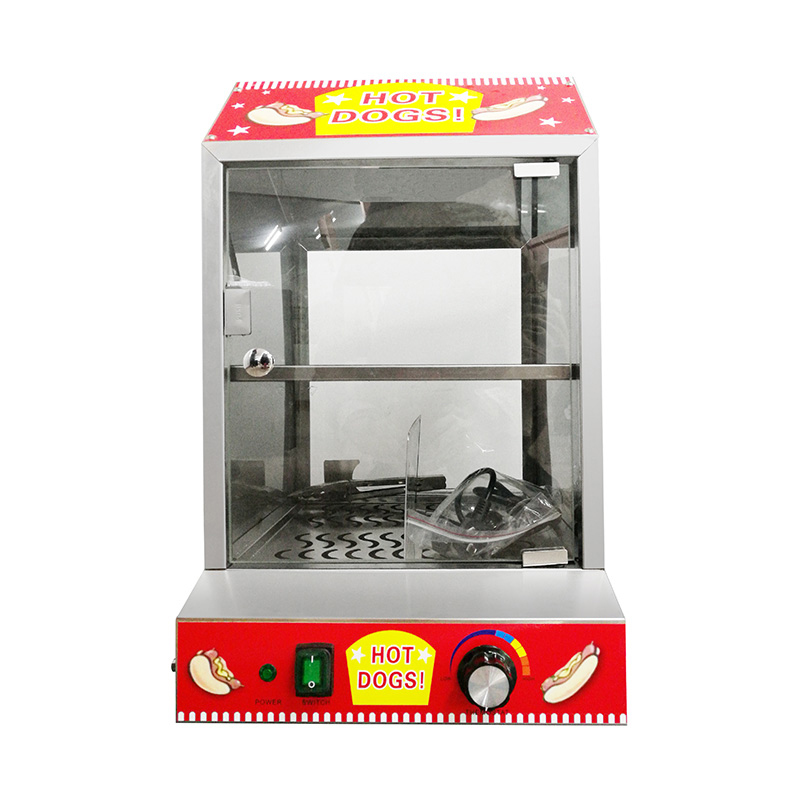Mesin Penghangat Hot Dog Dapur Komersial Stainless Steel