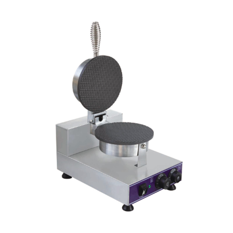 Mesin Pembuat Wafel Listrik Restoran Komersial Stainless Steel