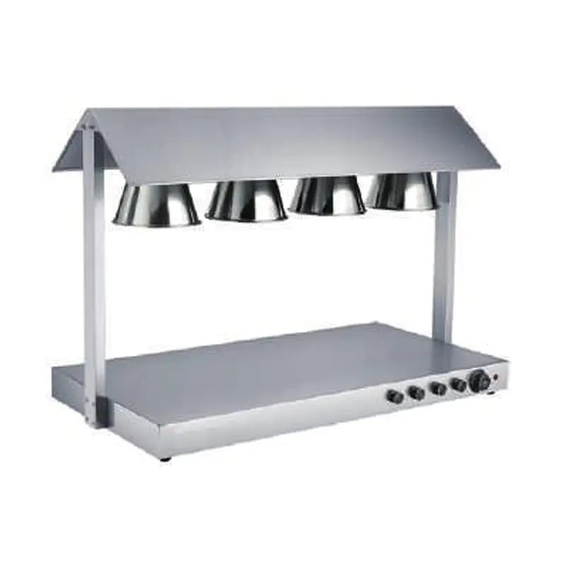 Lampu Pemanas Makanan Stainless Steel Restoran Komersial