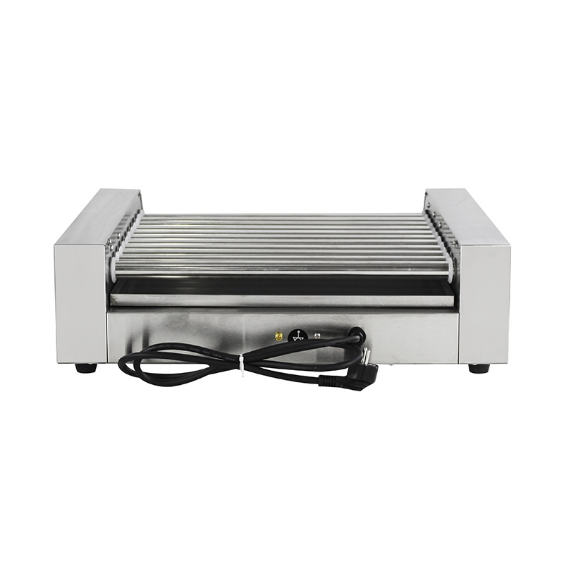 Mesin Pemanggang Rol Hot Dog Listrik Stainless Steel