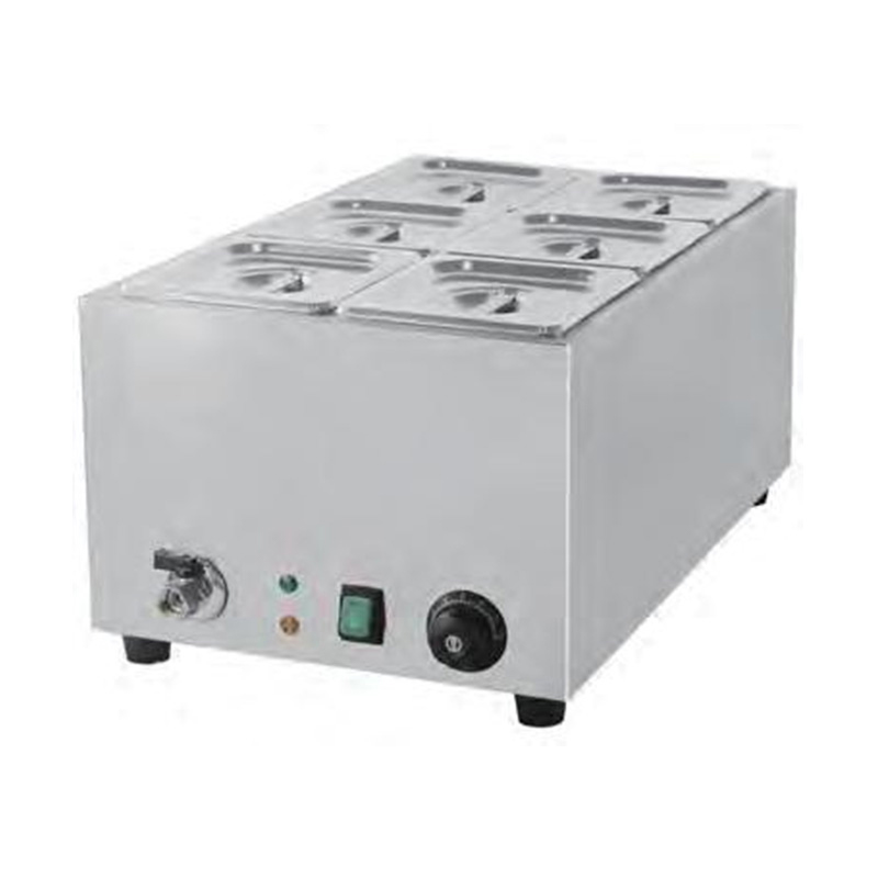 Mesin Bain Marie Pembakaran Kering Listrik Komersial Stainless Steel Dengan Tangki Air Dilas