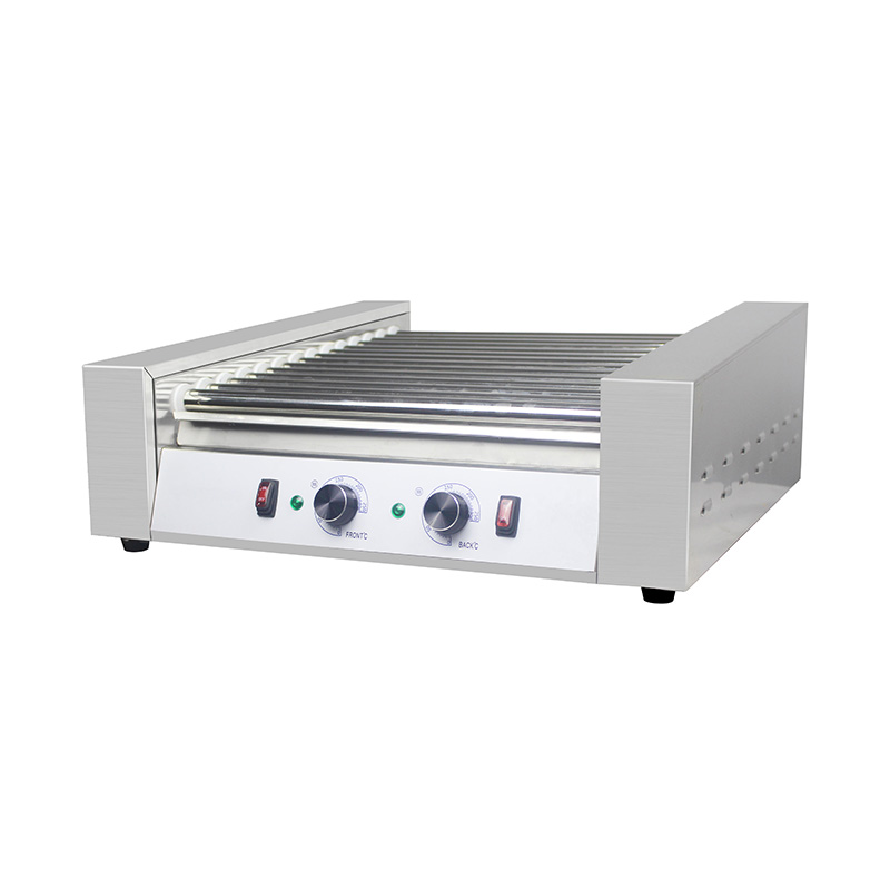 Mesin Pemanggang Rol Hot Dog Listrik Stainless Steel