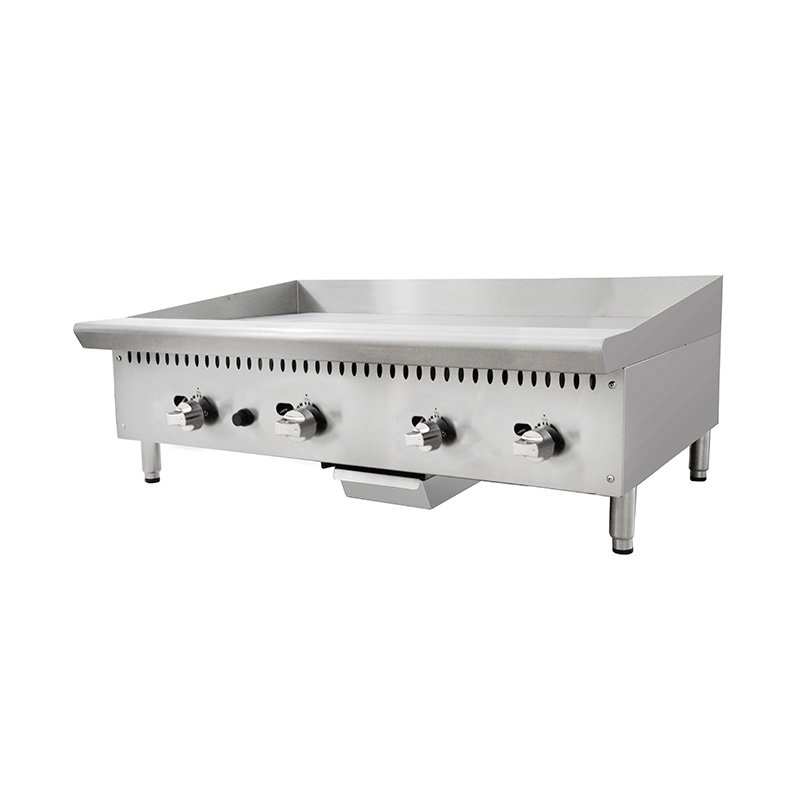 Wajan Komersial Gas Alam/LPG Stainless Steel dengan Pelindung Api