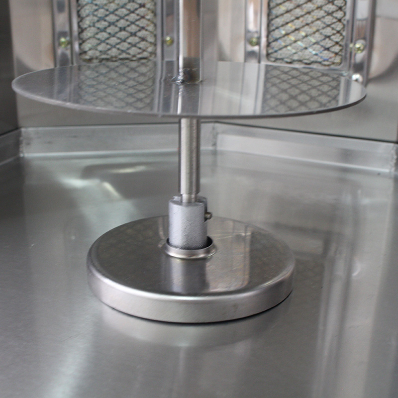 Mesin Dapur Panggangan Shawarma Gas Alam Komersial Stainless Steel/LPG