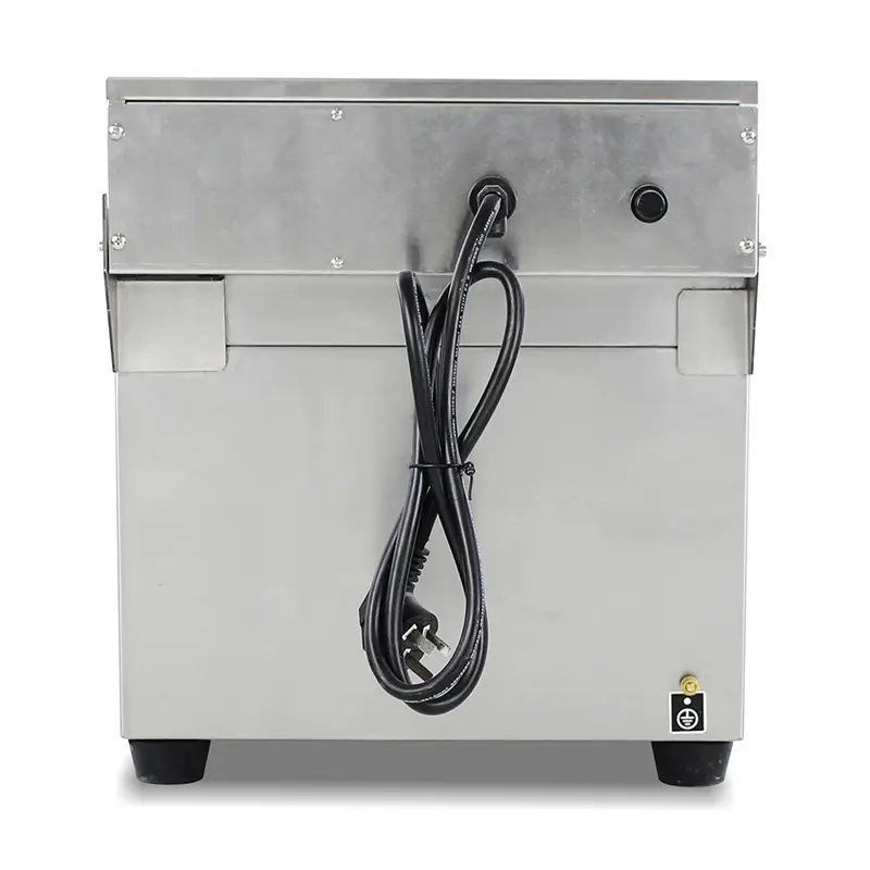 Panel Kontrol Komputer Penggorengan Meja Komersial Listrik Stainless Steel