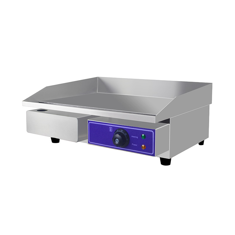 Wajan Listrik Dapur Komersial Stainless Steel Pola Pelat Datar