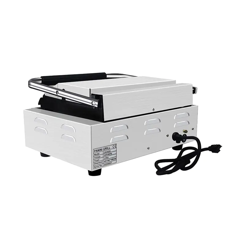 Mesin Dapur Panggangan Panini Listrik Komersial Stainless Steel