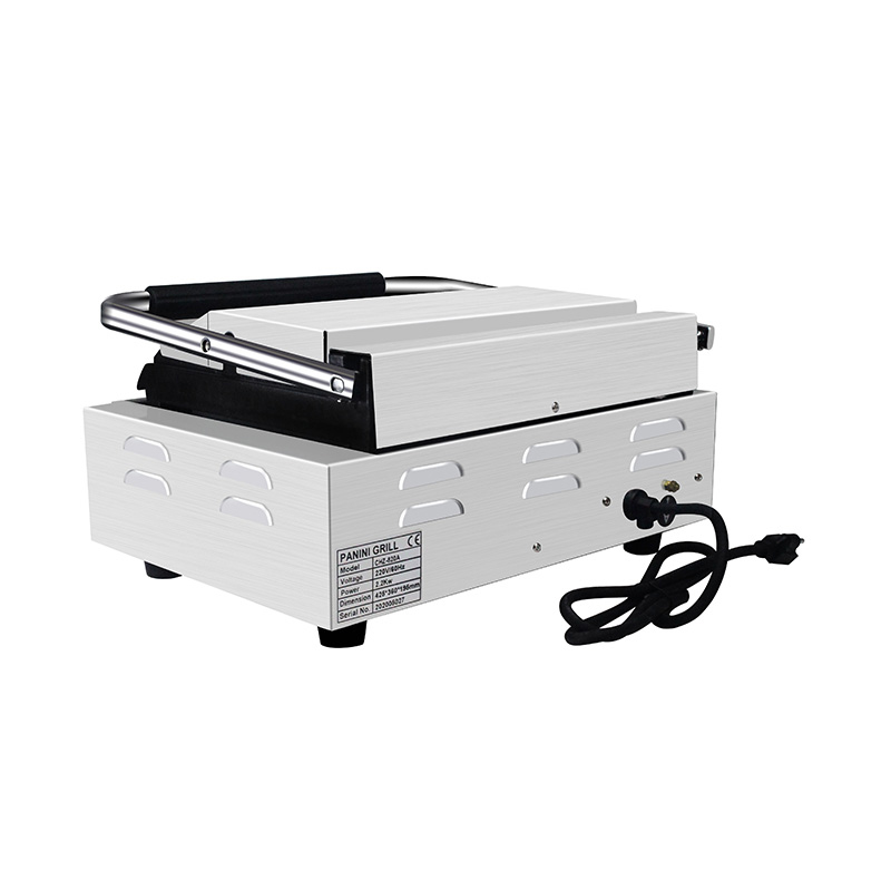Mesin Dapur Panggangan Panini Listrik Komersial Stainless Steel