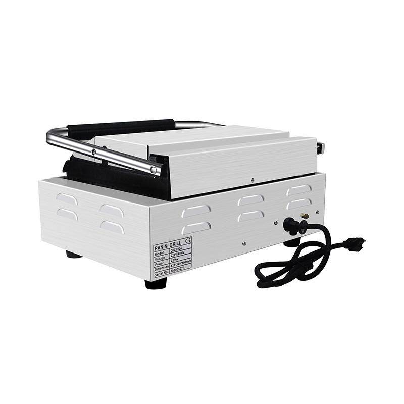 Mesin Dapur Panggangan Panini Listrik Komersial Stainless Steel
