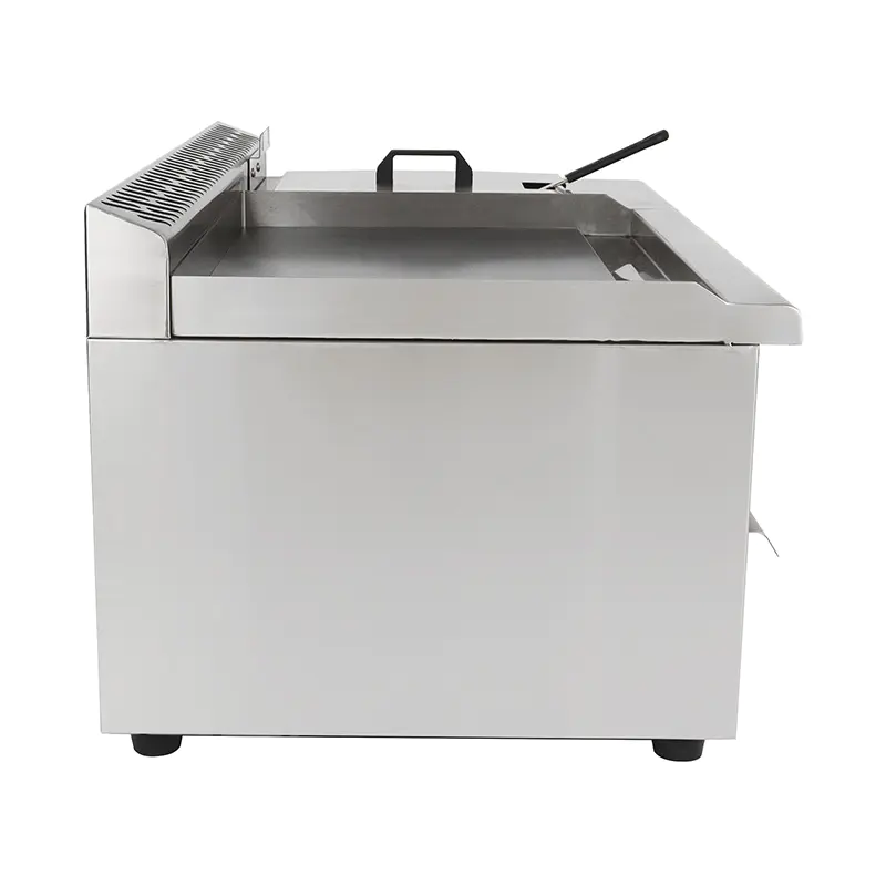 Wajan Meja Dapur Komersial Gas Alam/LPG Stainless Steel dengan Penggorengan