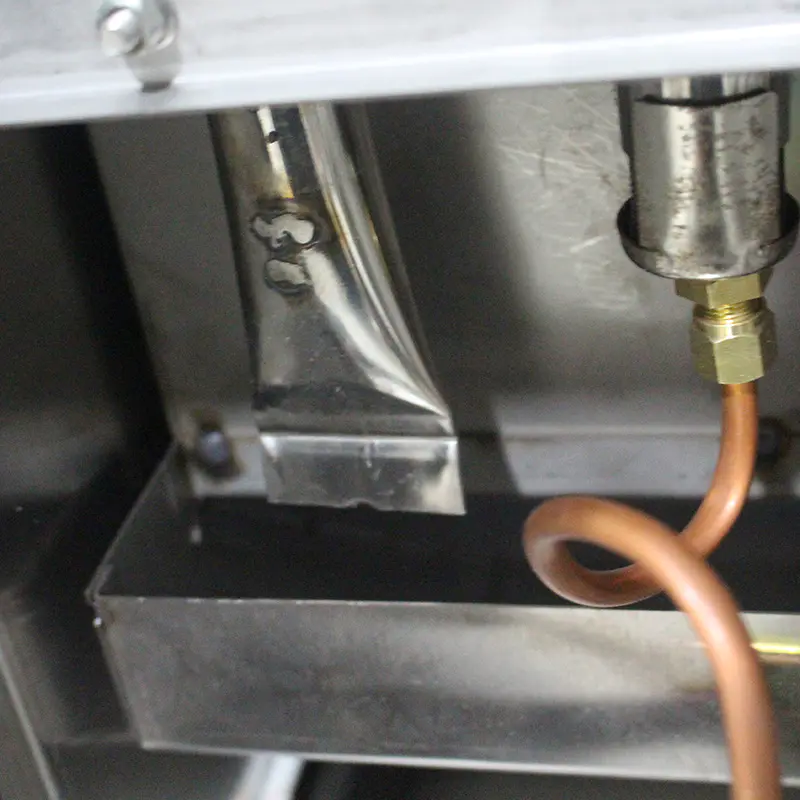 Penggorengan Meja Komersial Gas Alam/LPG Stainless Steel dengan Katup