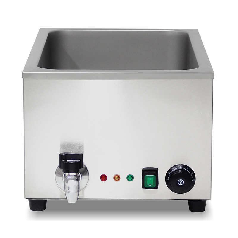 Mesin Dapur Bain Marie Listrik Komersial Stainless Steel Dengan Pemanas Pelindung Anti Kering