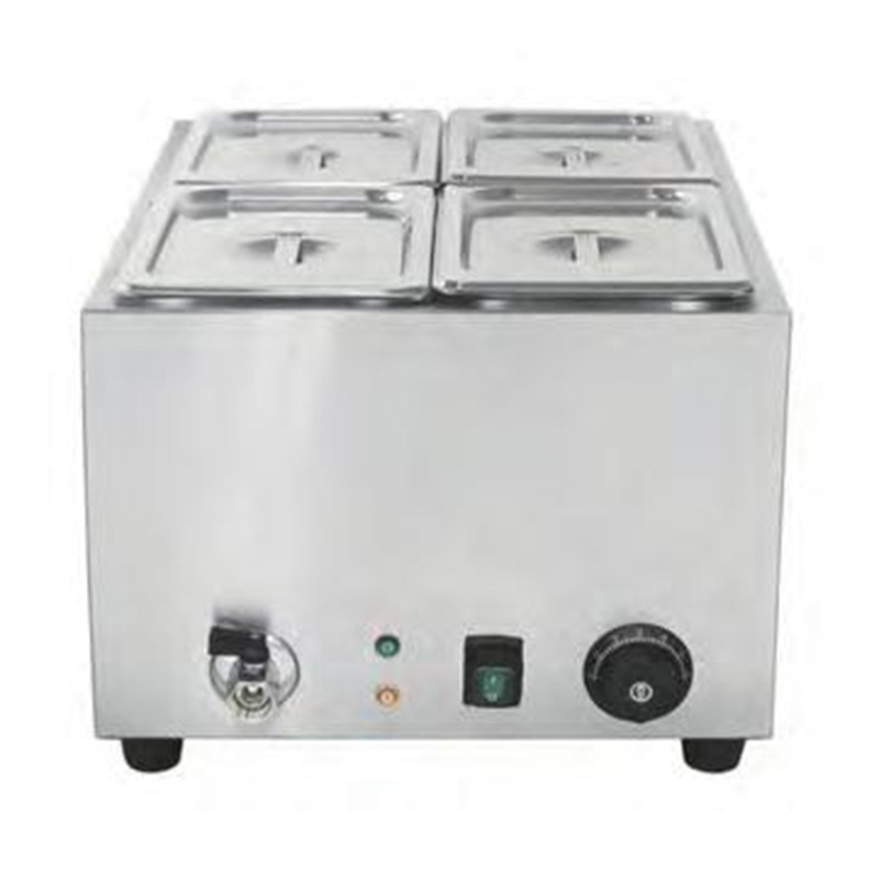 Mesin Bain Marie Pembakaran Kering Listrik Komersial Stainless Steel Dengan Tangki Air Dilas