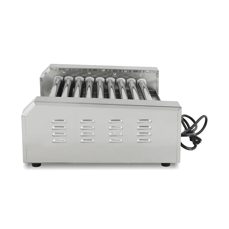 Mesin Pemanggang Rol Hot Dog Listrik Stainless Steel