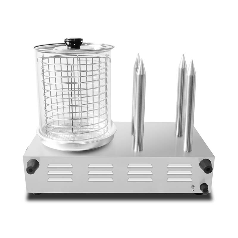 Mesin Penghangat Hot Dog dan Roti Stainless Steel Dengan Tongkat
