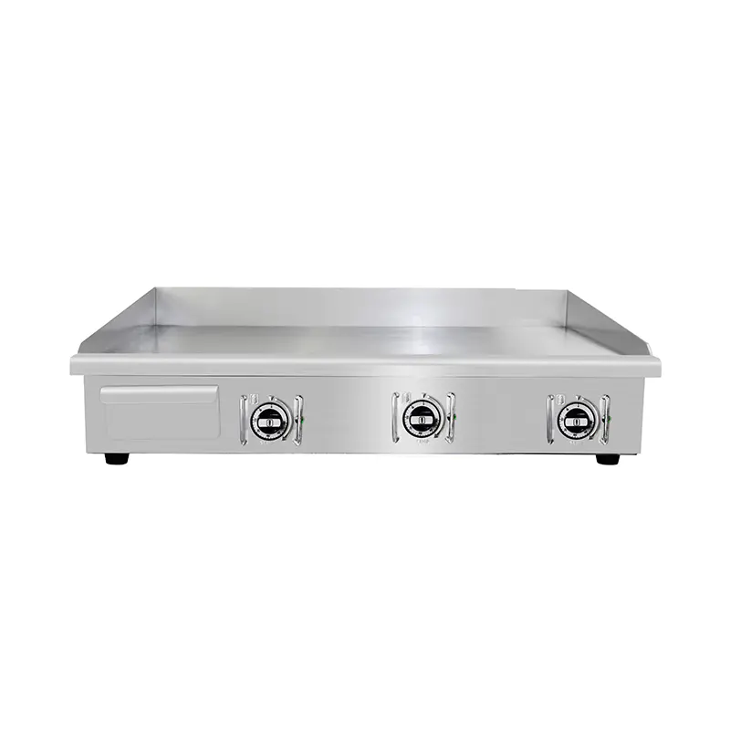 Wajan Listrik Dapur Komersial Stainless Steel Pola Pelat Datar