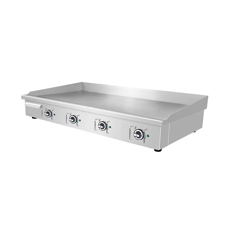 Wajan Listrik Dapur Komersial Stainless Steel Pola Pelat Datar