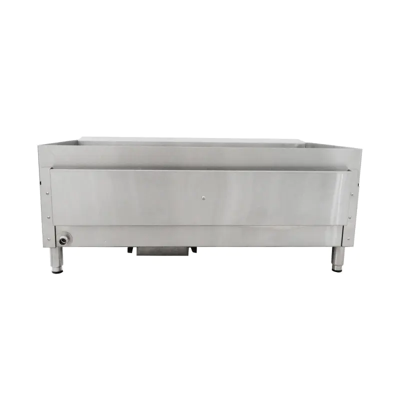 Wajan Komersial Gas Alam/LPG Stainless Steel dengan Pelindung Api
