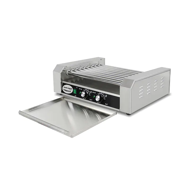 Mesin Pemanggang Rol Hot Dog Listrik Stainless Steel