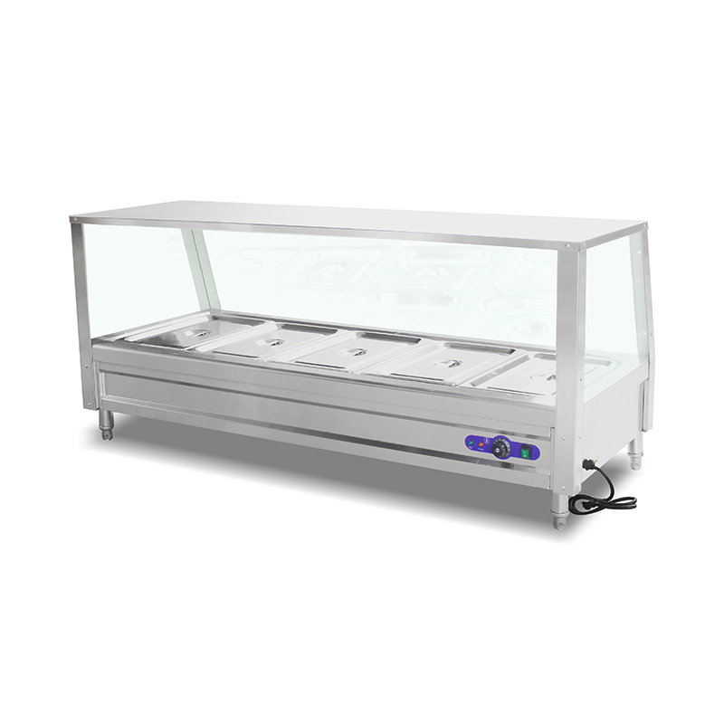 Mesin Dapur Bain Marie Meja Listrik Komersial Stainless Steel