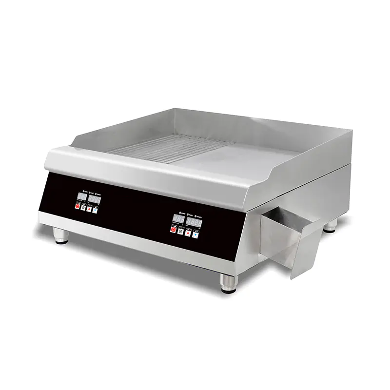 Panel Kontrol Komputer Wajan Listrik Meja Dapur Komersial Stainless Steel
