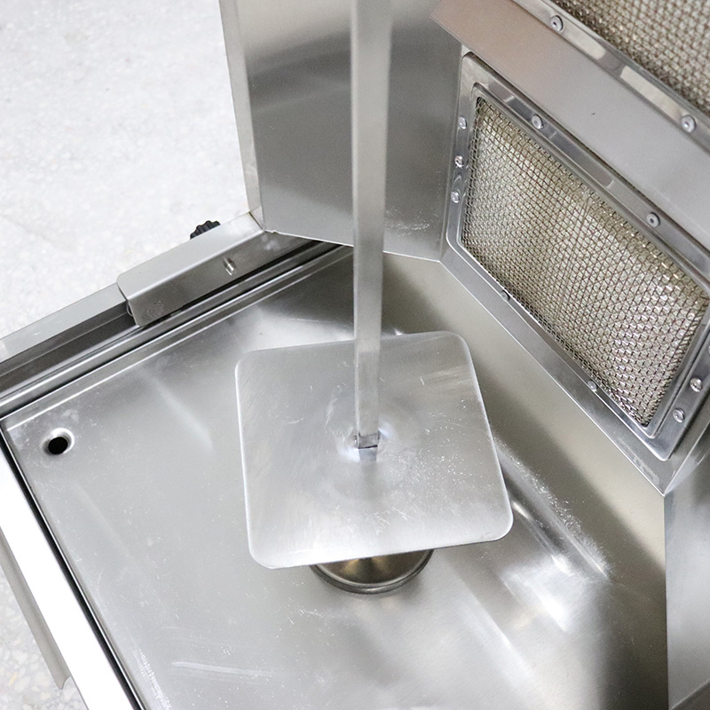 Mesin Dapur Panggangan Shawarma Gas Alam Komersial Stainless Steel/LPG
