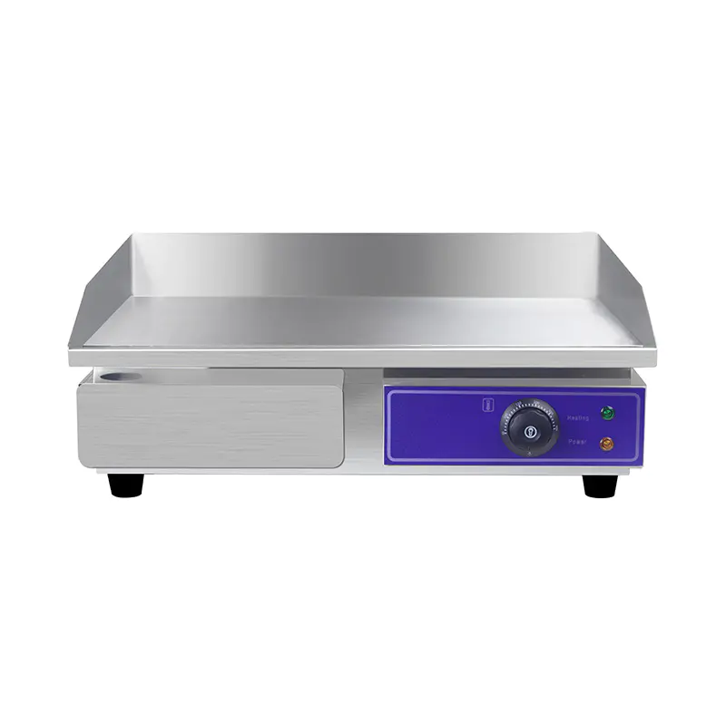 Wajan Listrik Dapur Komersial Stainless Steel Pola Pelat Datar