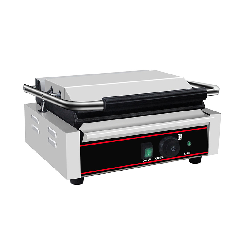 Mesin Dapur Panggangan Panini Listrik Komersial Stainless Steel