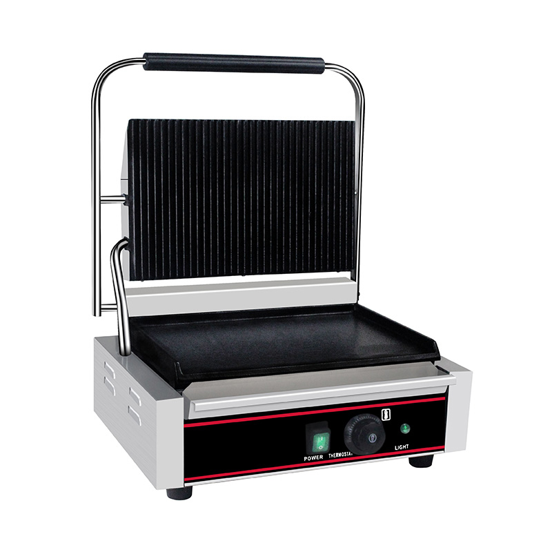 Mesin Dapur Panggangan Panini Listrik Komersial Stainless Steel