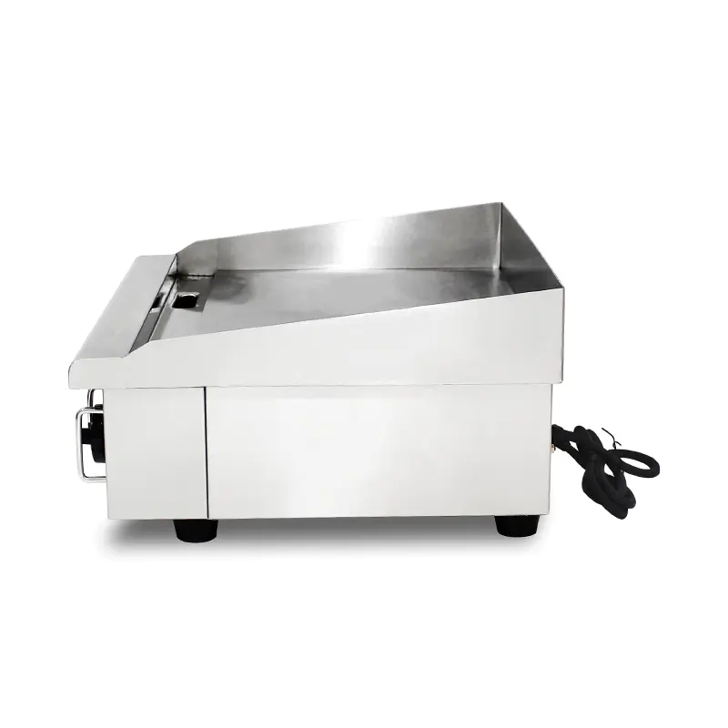 Wajan Listrik Dapur Komersial Stainless Steel Pola Pelat Datar