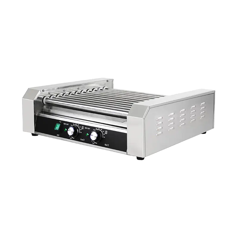 Mesin Pemanggang Rol Hot Dog Listrik Stainless Steel