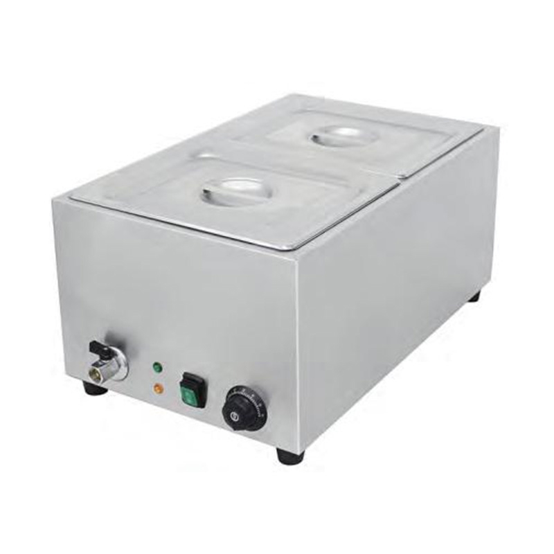 Mesin Bain Marie Pembakaran Kering Listrik Komersial Stainless Steel Dengan Tangki Air Dilas