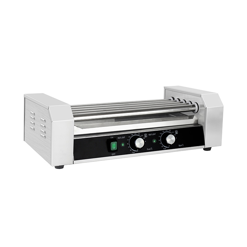 Mesin Pemanggang Rol Hot Dog Listrik Stainless Steel