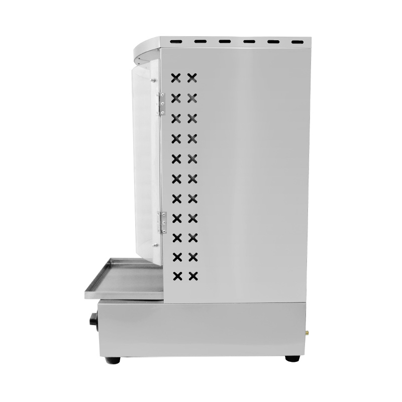 Mesin Dapur Panggangan Shawarma Gas Alam Komersial Stainless Steel/LPG