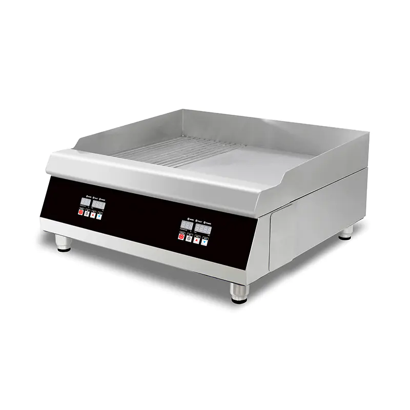 Panel Kontrol Komputer Wajan Listrik Meja Dapur Komersial Stainless Steel