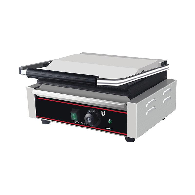 Mesin Dapur Panggangan Panini Listrik Komersial Stainless Steel